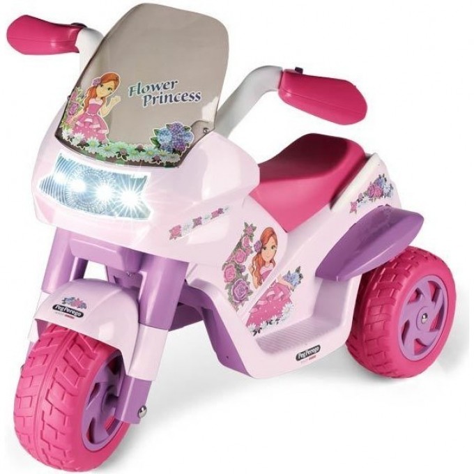 Детский электромотоцикл для девочек PEG-PEREGO FLOWER PRINCESS IGED0923 Детский электромотоцикл для девочек PEG-PEREGO FLOWER PRINCESS IGED0923