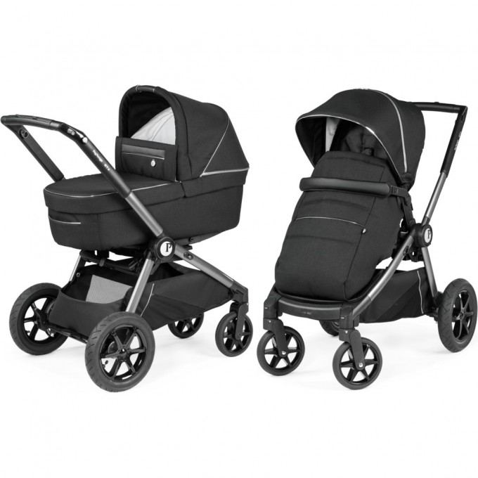 Коляска 2 в 1 PEG PEREGO GT4 COMBO BLACK SHINE PACK-000007-000001-1 Коляска 2 в 1 PEG PEREGO GT4 COMBO BLACK SHINE PACK-000007-000001-1