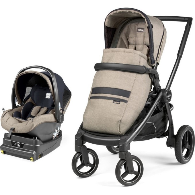 Коляска 2 в 1 PEG-PEREGO TEAM I-SIZE TRAVEL SYSTEM LUXE ECRU PACK01-00000000090 Коляска 2 в 1 PEG-PEREGO TEAM I-SIZE TRAVEL SYSTEM LUXE ECRU PACK01-00000000090
