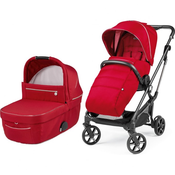 Коляска 2 в 1 PEG-PEREGO VIVACE COMBO RED SHINE PACK-000012-000003-1 Коляска 2 в 1 PEG-PEREGO VIVACE COMBO RED SHINE PACK-000012-000003-1