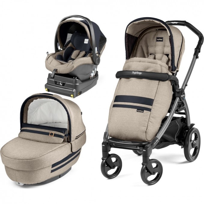 Коляска 3 в 1 PEG-PEREGO BOOK 51 ELITE I-SIZE LUXE ECRU PACK00-00000000010 Коляска 3 в 1 PEG-PEREGO BOOK 51 ELITE I-SIZE LUXE ECRU PACK00-00000000010
