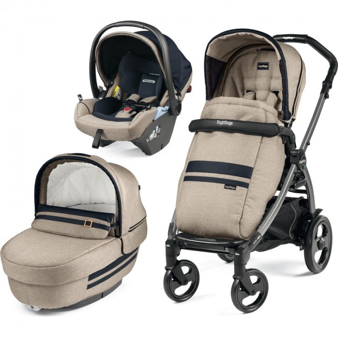 Коляска 3 в 1 PEG-PEREGO BOOK 51 ELITE LOUNGE LUXE ECRU PACK00-00000000195 Коляска 3 в 1 PEG-PEREGO BOOK 51 ELITE LOUNGE LUXE ECRU PACK00-00000000195