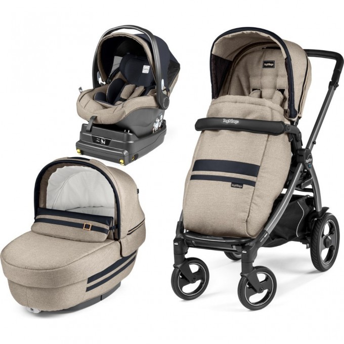 Коляска 3 в 1 PEG-PEREGO BOOK 51S ELITE I-SIZE LUXE ECRU PACK00-00000000042 Коляска 3 в 1 PEG-PEREGO BOOK 51S ELITE I-SIZE LUXE ECRU PACK00-00000000042