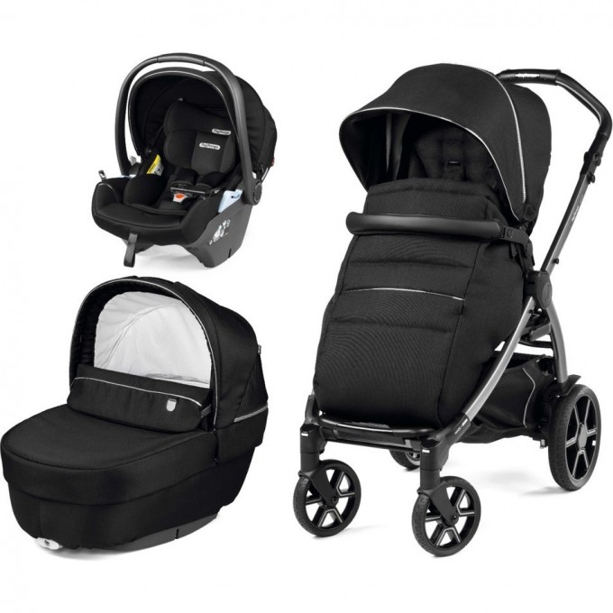 Коляска 3 в 1 PEG-PEREGO BOOK LOUNGE MODULAR BLACK SHINE PACK-000001-000003 Коляска 3 в 1 PEG-PEREGO BOOK LOUNGE MODULAR BLACK SHINE PACK-000001-000003