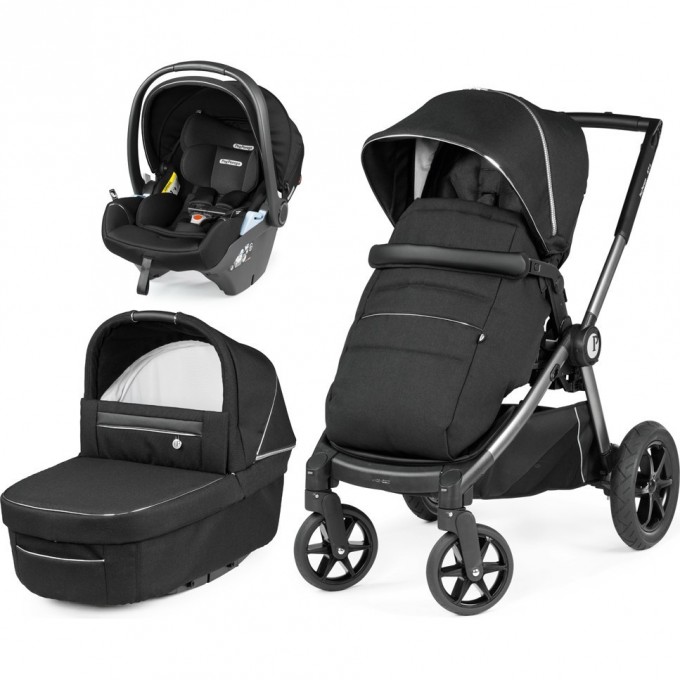 Коляска 3 в 1 PEG-PEREGO GT4 LOUNGE MODULAR BLACK SHINE PACK-000007-000001 Коляска 3 в 1 PEG-PEREGO GT4 LOUNGE MODULAR BLACK SHINE PACK-000007-000001