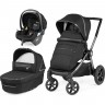 Коляска 3 в 1 PEG-PEREGO GT4 LOUNGE MODULAR BLACK SHINE PACK-000007-000001
