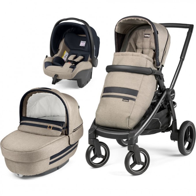 Коляска 3 в 1 PEG-PEREGO TEAM ELITE SL LUXE ECRU PACK00-00000000162 Коляска 3 в 1 PEG-PEREGO TEAM ELITE SL LUXE ECRU PACK00-00000000162