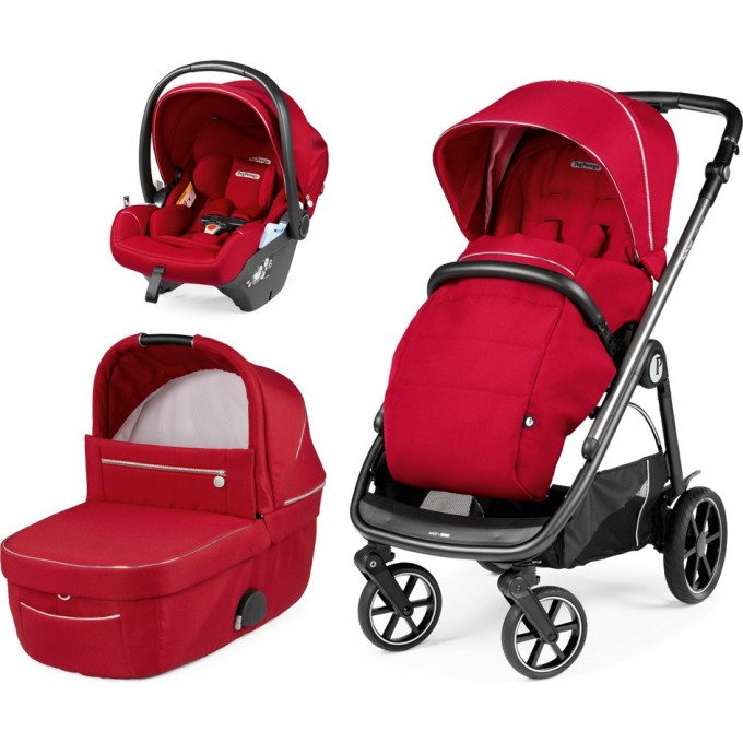 Коляска 3 в 1 PEG-PEREGO VELOCE LOUNGE RED SHINE PACK-000009-000007 Коляска 3 в 1 PEG-PEREGO VELOCE LOUNGE RED SHINE PACK-000009-000007
