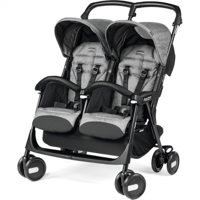 Коляска для двойни PEG-PEREGO ARIA SHOPPER TWIN CINDER IP07280000GL53RO01 Коляска для двойни PEG-PEREGO ARIA SHOPPER TWIN CINDER IP07280000GL53RO01
