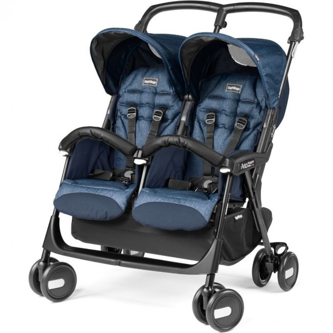 Коляска для двойни PEG-PEREGO ARIA SHOPPER TWIN INDIGO IP07280000GL51RO51 Коляска для двойни PEG-PEREGO ARIA SHOPPER TWIN INDIGO IP07280000GL51RO51