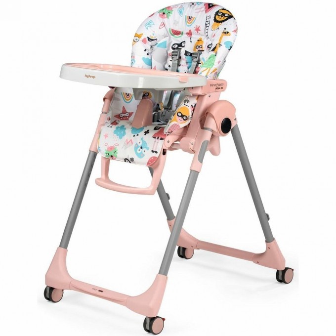 Стульчик для кормления PEG-PEREGO PRIMA PAPPA FOLLOW ME SUPER GIRL 2022 IH01000000PSG19 Стульчик для кормления PEG-PEREGO PRIMA PAPPA FOLLOW ME SUPER GIRL 2022 IH01000000PSG19